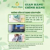  LSB1 Combo Sản Phẩm Peace Mass - Nước Lau Sàn TD Chanh Sả - Bạc Hà 3.6l + Nước Rửa Chén 500ml 