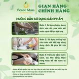  RCB3 Combo 03 Nước Rửa Chén Peace Mass 3.6 lít (Không khô da tay, An toàn cho da nhạy cảm) 