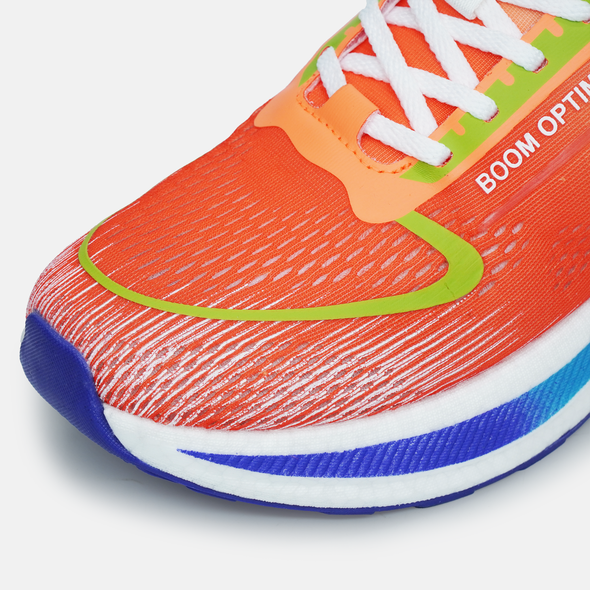  Giày Thể Thao Chạy Bộ Nam Nữ GOYA Boom Optimus Năm 2025 - Màu Trắng Cam Viền Xanh 