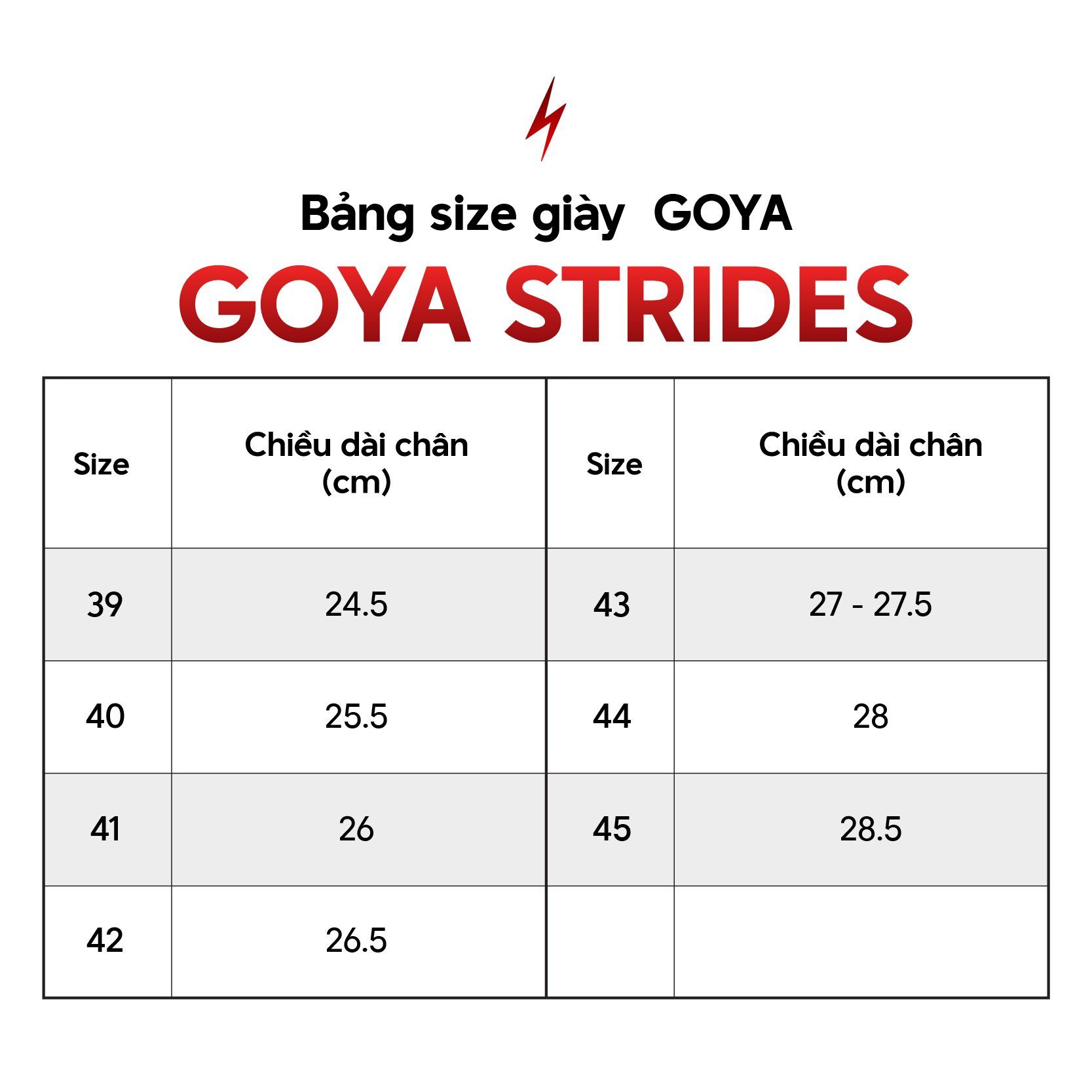  Giày Thể Thao Chạy Bộ Nam Nữ Goya Daily Plus Năm 2025 - Màu Đen Trắng 