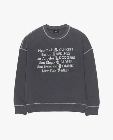  MLB - Áo sweatshirt unisex cổ tròn tay dài 