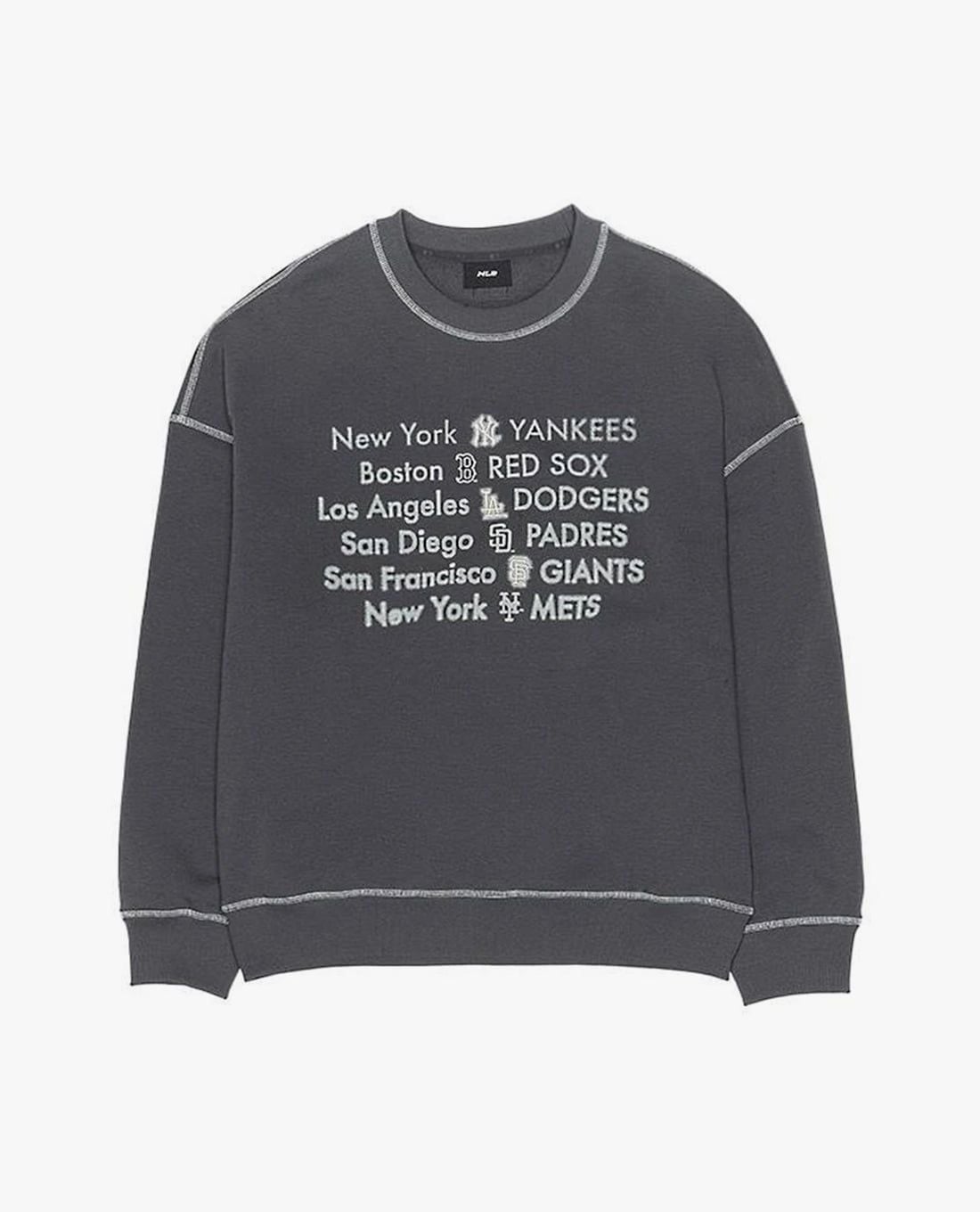 MLB - Áo sweatshirt unisex cổ tròn tay dài