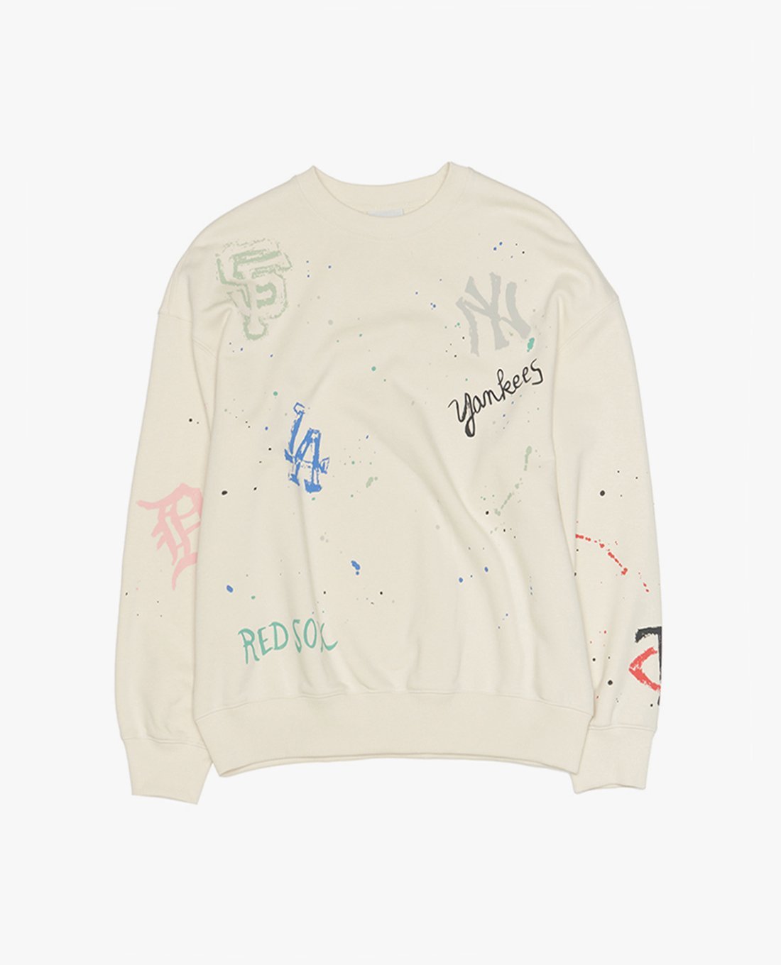 MLB - Áo sweatshirt unisex cổ tròn tay dài in logo