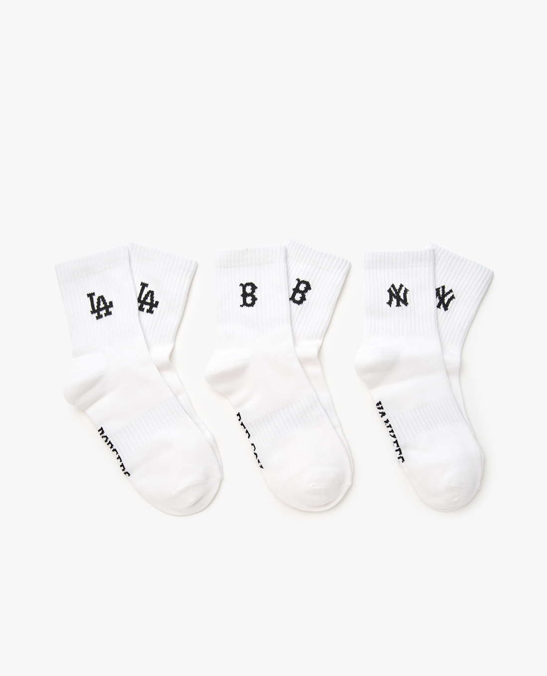 MLB - Set 3 vớ unisex cổ cao Small Logo