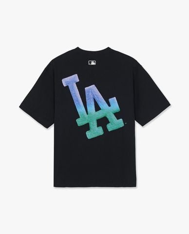  MLB - Áo thun unisex cổ tròn tay ngắn phối logo 