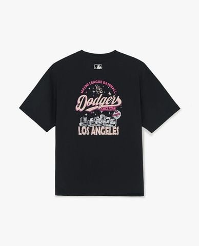  MLB - Áo thun unisex tay ngắn Basic Color Lettering Graphic 