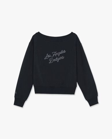  MLB - Áo sweatshirt nữ cổ thuyền tay dài Varsity Series 
