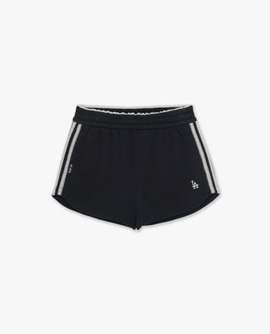 MLB - Quần short nữ ống rộng thêu logo Varsity 