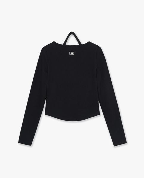  MLB - Áo kiểu nữ cổ tròn tay dài phối layer Basic 