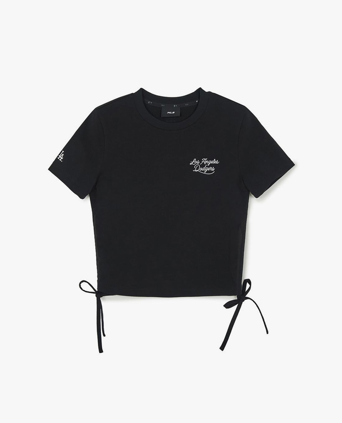 MLB - Áo croptop nữ tay ngắn phối dây rút Varsity