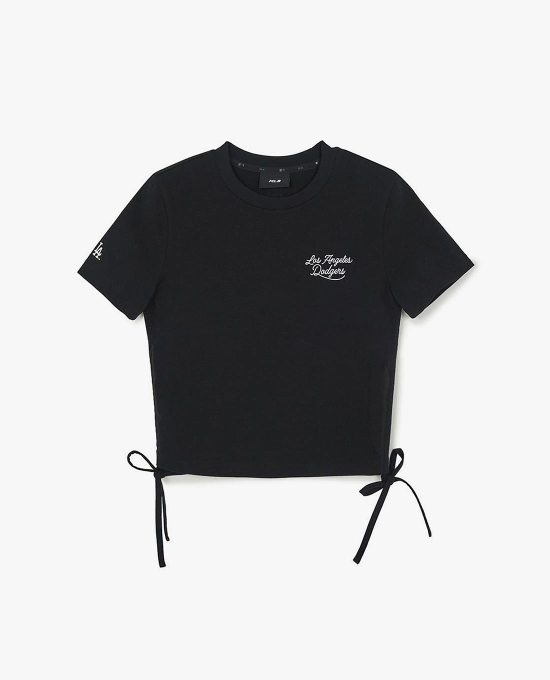 MLB - Áo croptop nữ tay ngắn phối dây rút Varsity