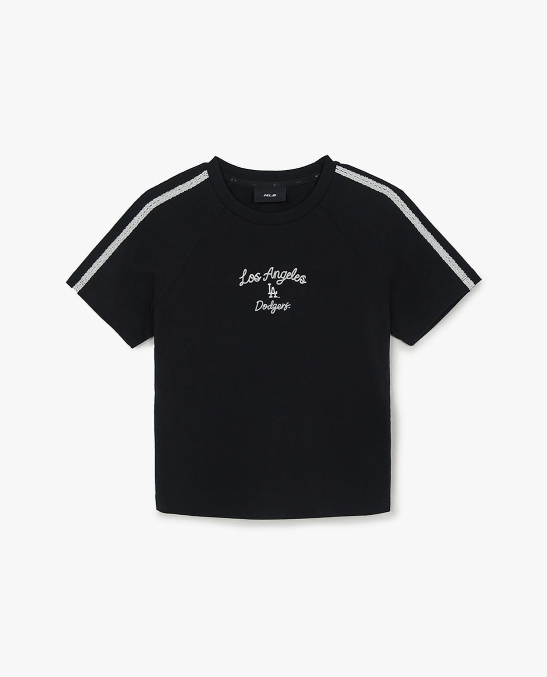 MLB - Áo croptop nữ tay ngắn phối viền Varsity
