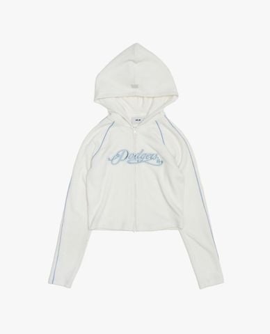  MLB - Áo khoác phối mũ nữ Varsity Lettering 