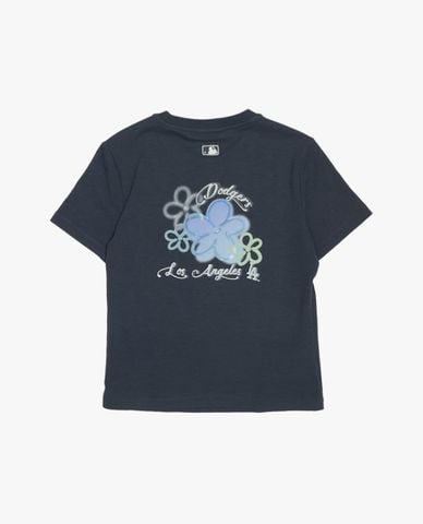  MLB - Áo croptop nữ cổ tròn tay ngắn Floral 