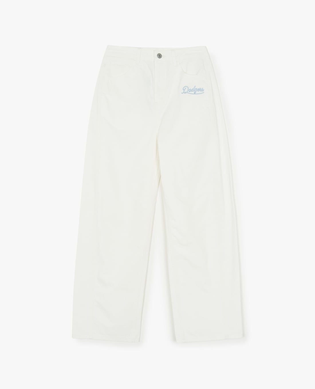 MLB - Quần jeans nữ ống rộng Varsity Series