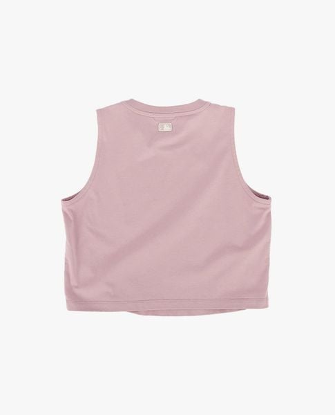  MLB - Áo ba lỗ nữ cổ tròn phom croptop Street Logo 