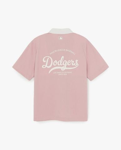  MLB - Áo polo unisex cổ bẻ tay ngắn Varsity 