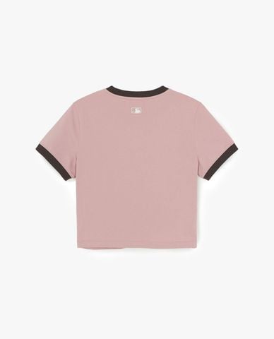  MLB - Áo croptop nữ cổ tròn tay ngắn Sportive 