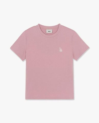  MLB - Áo thun nữ cổ tròn tay ngắn Basic Small Logo 
