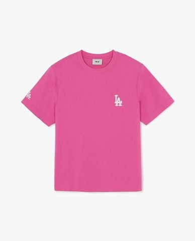  MLB - Áo thun unisex tay ngắn Basic Street Back Lettering 
