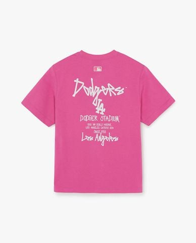  MLB - Áo thun unisex tay ngắn Basic Street Back Lettering 