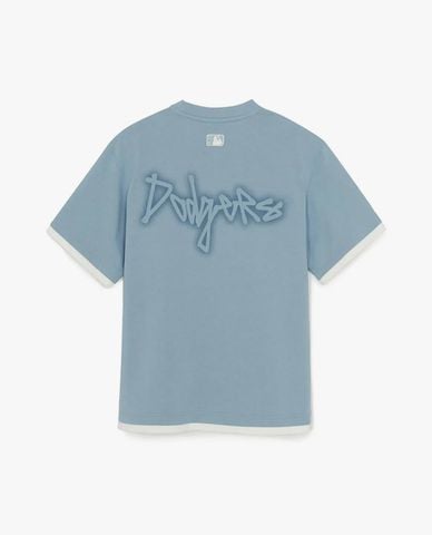  MLB - Áo thun unisex tay ngắn Basic Colorful Street Logo Layered 