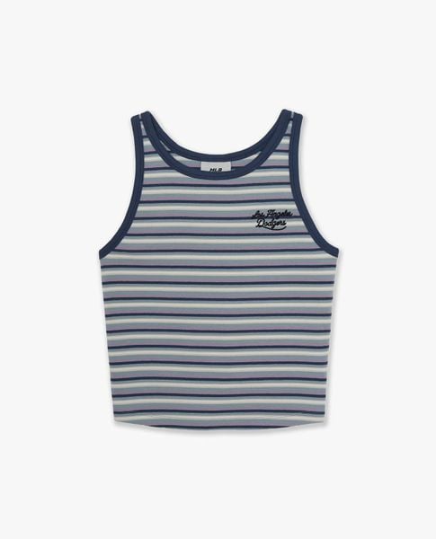  MLB - Áo ba lỗ nữ kẻ sọc phom croptop 