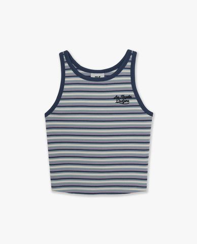  MLB - Áo ba lỗ nữ kẻ sọc phom croptop 