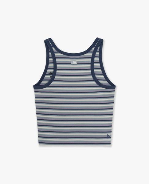  MLB - Áo ba lỗ nữ kẻ sọc phom croptop 