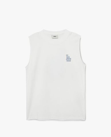  MLB - Áo ba lỗ unisex sát nách cổ tròn Basic Big Logo 