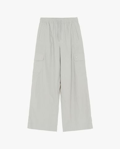  MLB - Quần dài nữ ống rộng túi hộp Gorpcore 