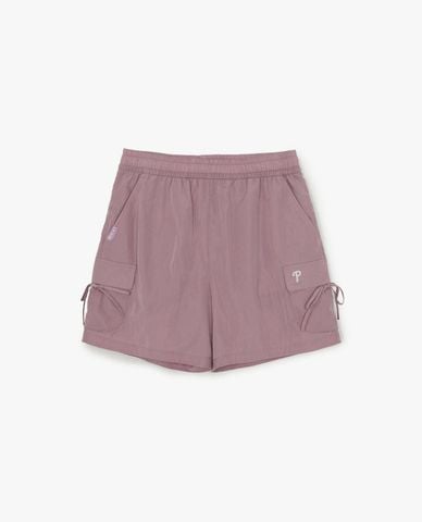  MLB - Quần short nữ ống rộng túi hộp Gorpcore 