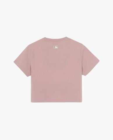  MLB - Áo croptop nữ cổ tròn tay ngắn Sheriff Logo 