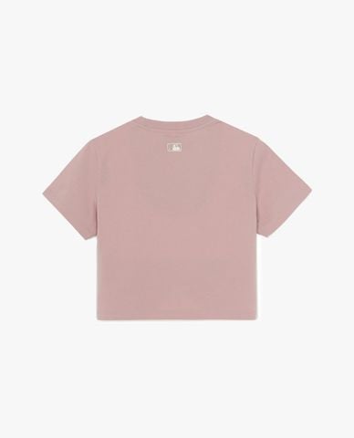  MLB - Áo croptop nữ cổ tròn tay ngắn Sheriff Logo 