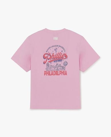  MLB - Áo thun unisex tay ngắn Basic Color Lettering Graphic 