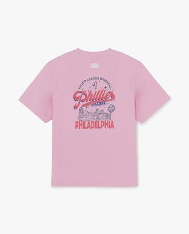  MLB - Áo thun unisex tay ngắn Basic Color Lettering Graphic 