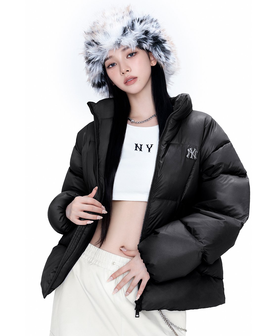 MLB - Áo ba lỗ nữ phom ôm Basic Coopers