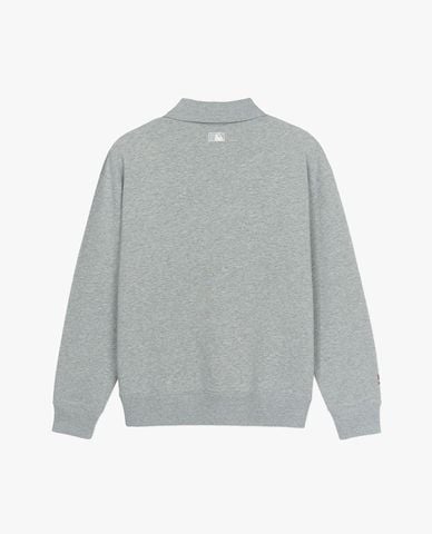  MLB - Áo sweatshirt unisex cổ bẻ tay dài Varsity Lettering 