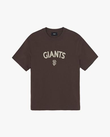  MLB - Áo thun unisex tay ngắn Lettering Logo Point Semi 