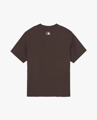  MLB - Áo thun unisex tay ngắn Lettering Logo Point Semi 