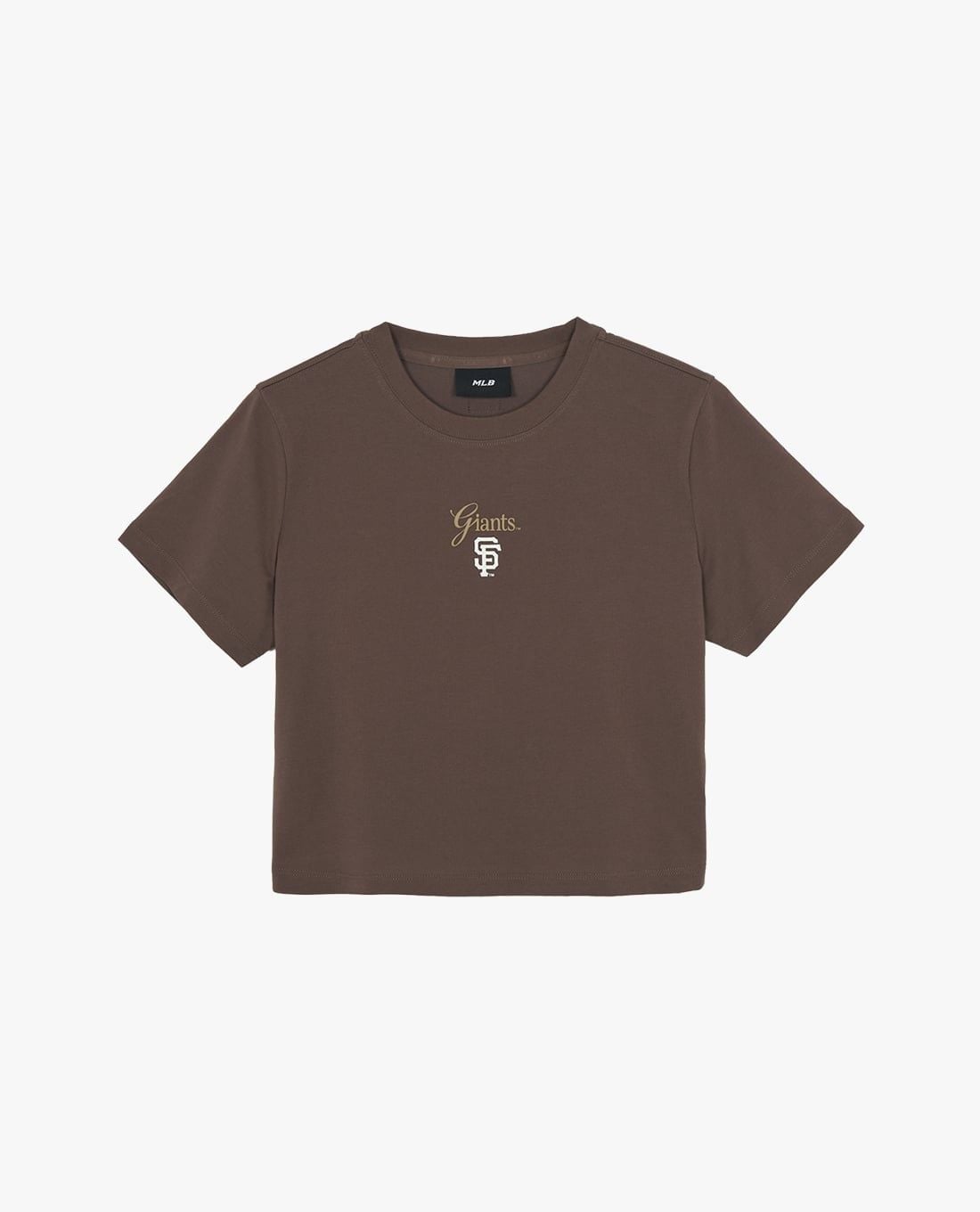MLB - Áo croptop nữ cổ tròn tay ngắn Sheriff Logo