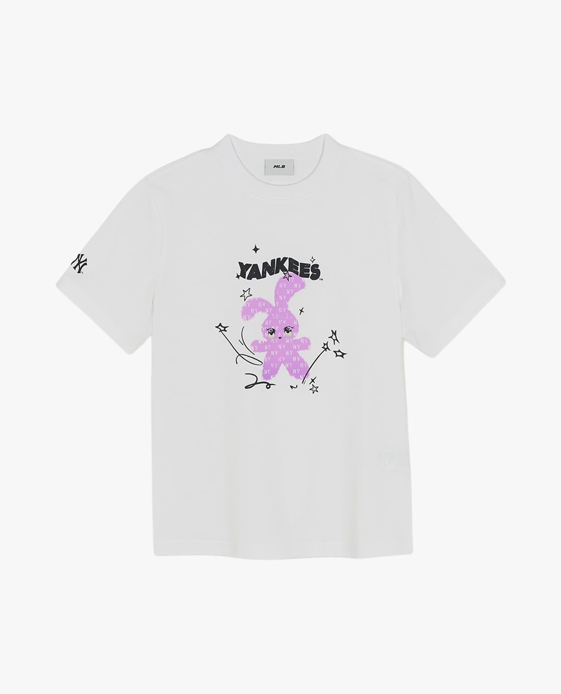MLB - Áo thun unisex cổ tròn tay ngắn Bunny