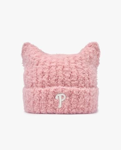  MLB - Nón len unisex tai mèo Plush Meowing 