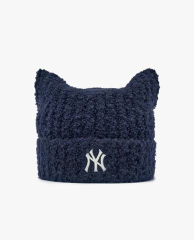  MLB - Nón len unisex tai mèo Plush Meowing 
