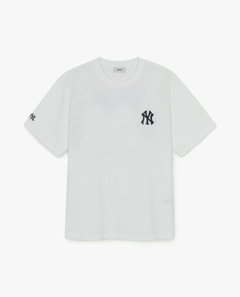  MLB - Áo thun unisex cổ tròn tay ngắn Basic 
