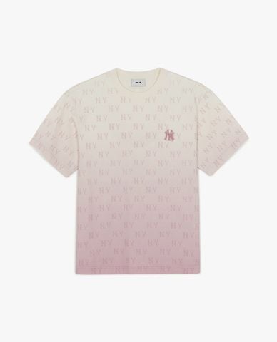  MLB - Áo thun unisex cổ tròn tay ngắn Monogram 