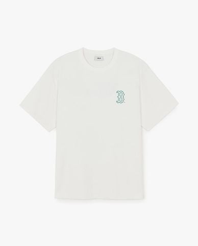  MLB - Áo thun unisex cổ tròn tay ngắn hiện đại 