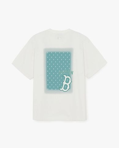  MLB - Áo thun unisex cổ tròn tay ngắn hiện đại 