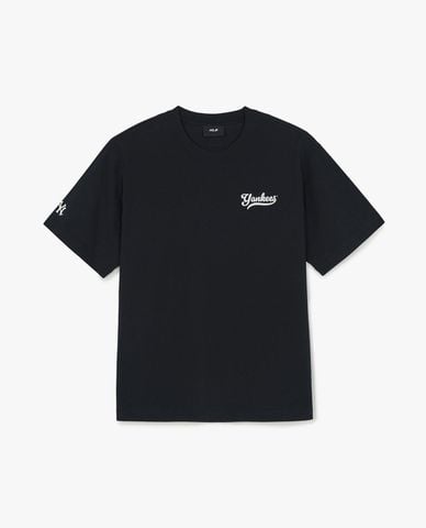  MLB - Áo thun unisex cổ tròn tay ngắn Basic 