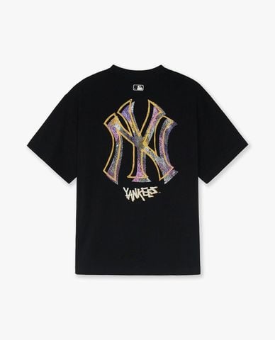  MLB - Áo thun unisex cổ tròn tay ngắn Summer Graphics 